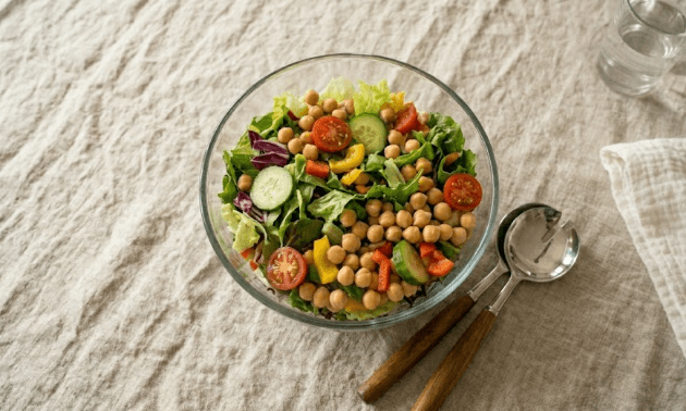 Salada nutritiva para reeducação alimentar - Opção saudável e saborosa