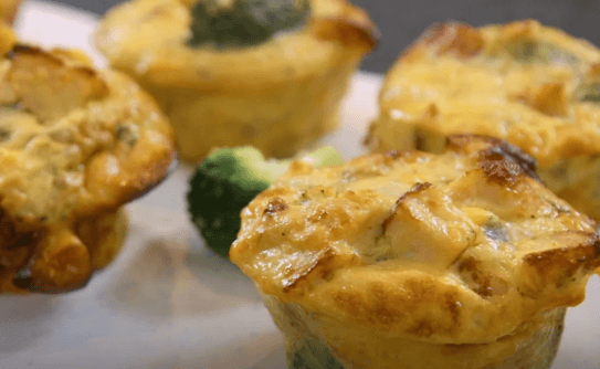 muffin de frango com legumes
